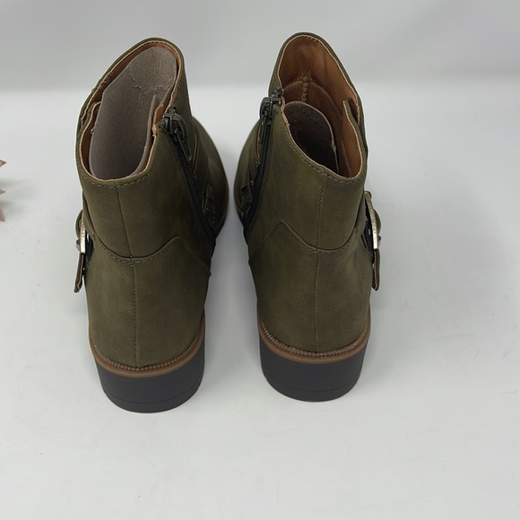 Style & Co. Womens Gabella P Faux Leather Buckle Ankle Boots - Picture 4 of 15